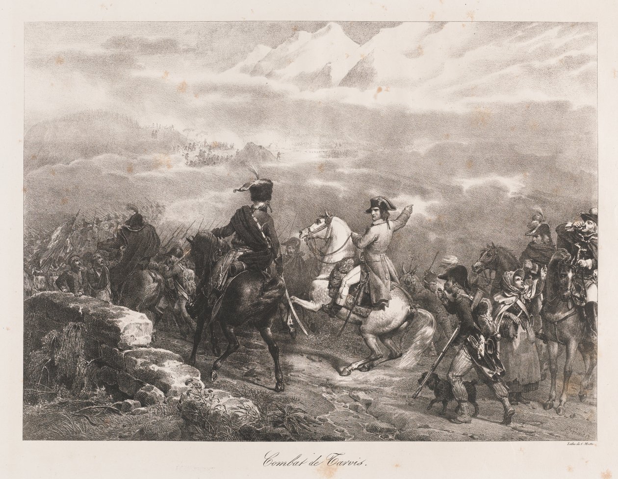 Tarvis harca, 19. század eleje (litó) alkotó: Charles Etienne Pierre Motte