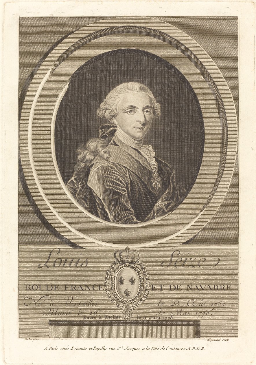 XVI. Lajos francia király alkotó: Charles Eugene Duponchel