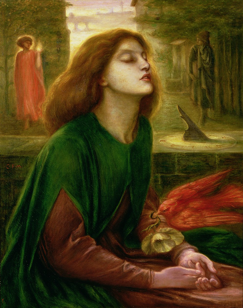 Dante Gabriel Rossetti (1828-82) Beata Beatrix másolata, 1900-1910 körül (olaj, vászon) alkotó: Charles Fairfax Murray