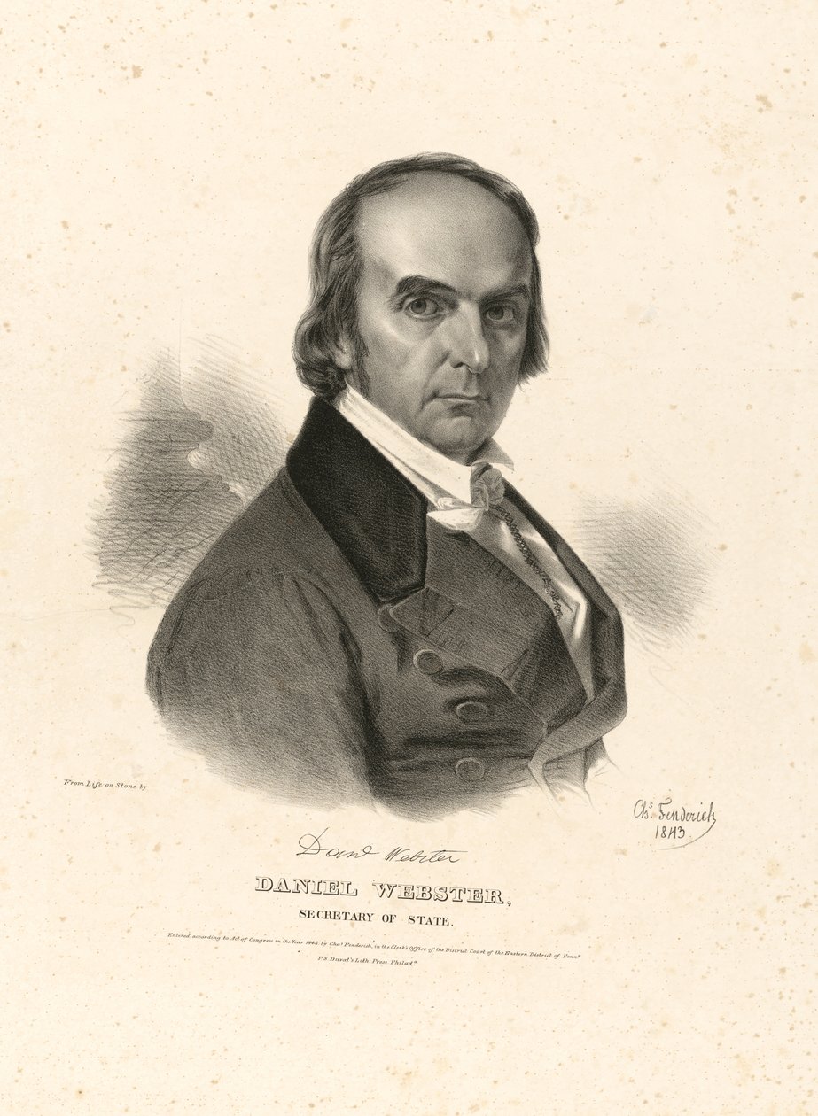Daniel Webster alkotó: Charles Fenderich