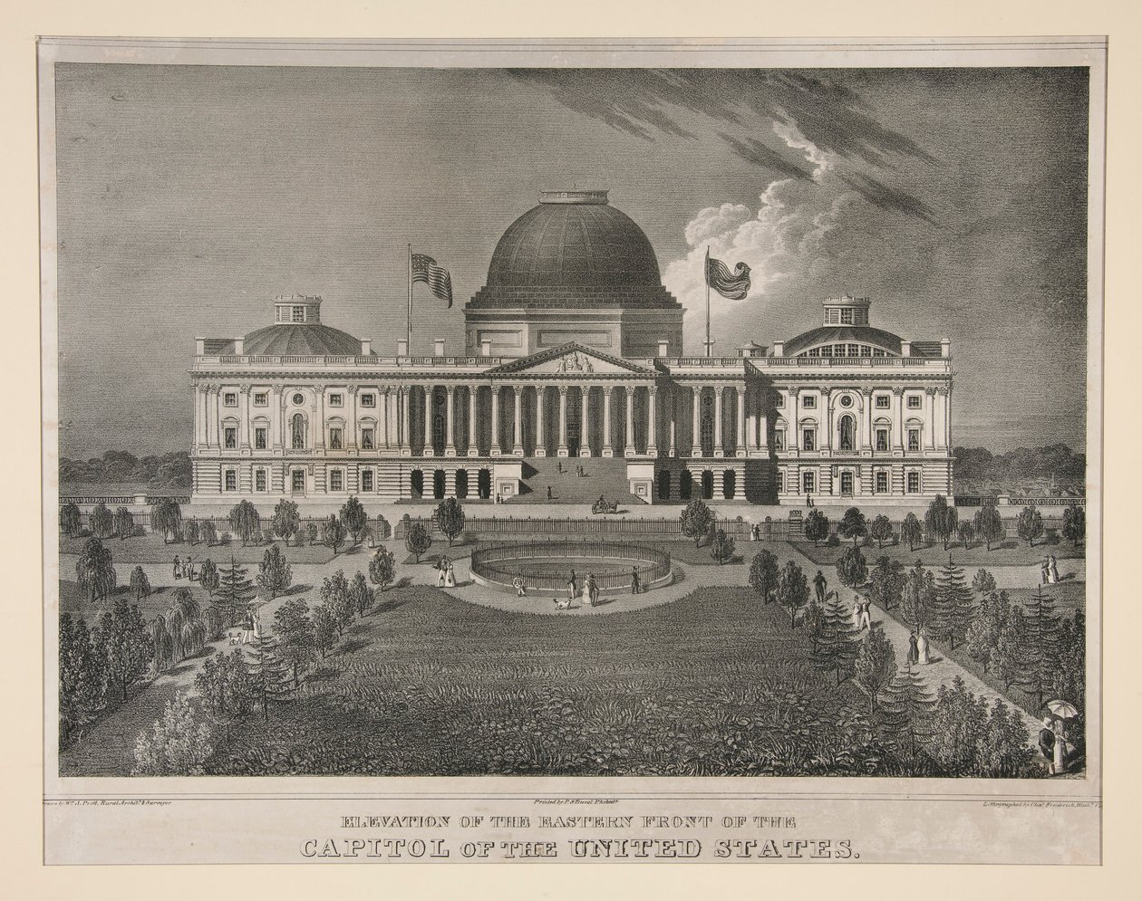 Az Egyesült Államok Capitoliumának keleti pontjának magassága (Washington, D.C.) alkotó: Charles Fenderich
