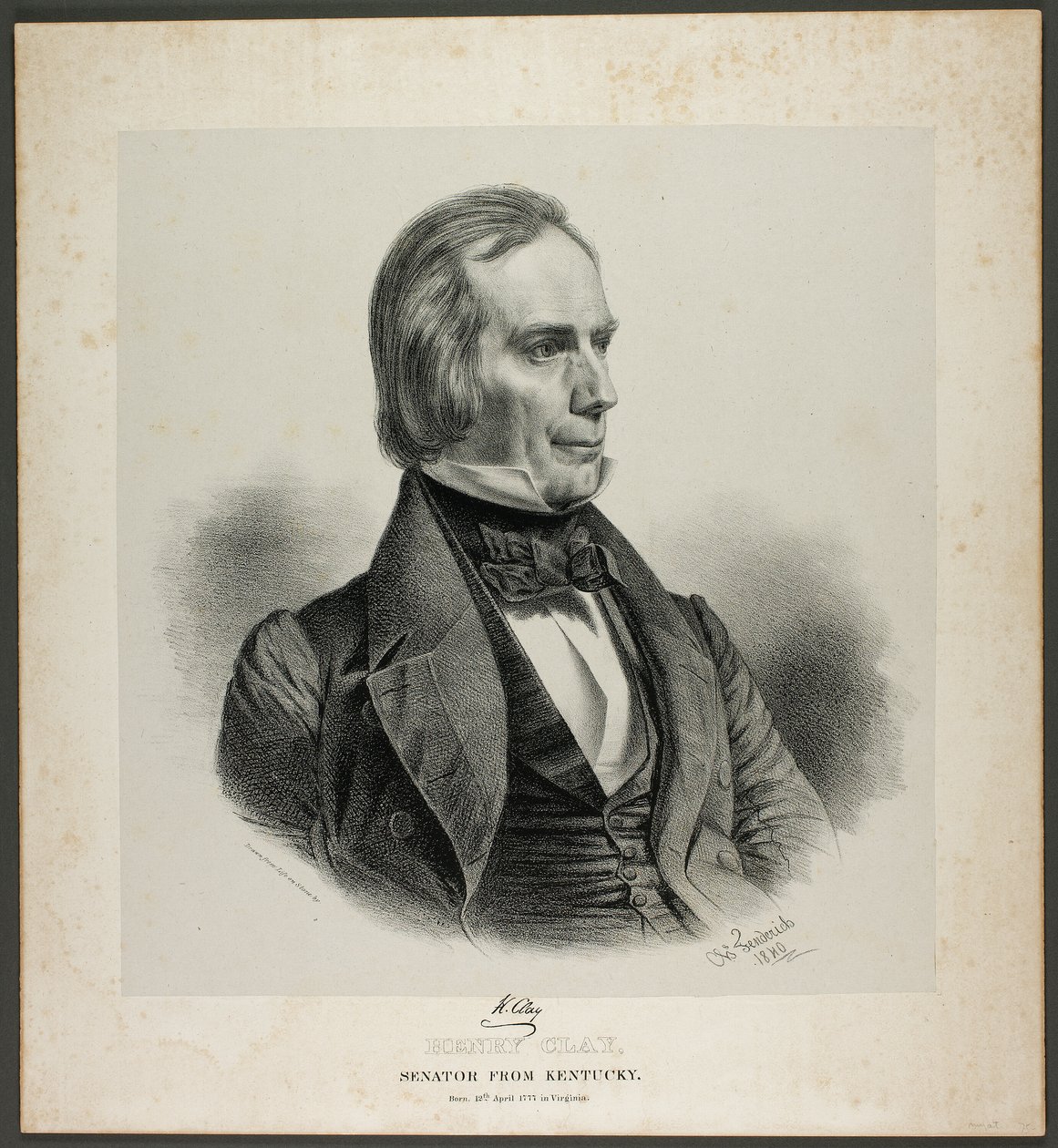 Henry Clay, Kentucky szenátora alkotó: Charles Fenderich