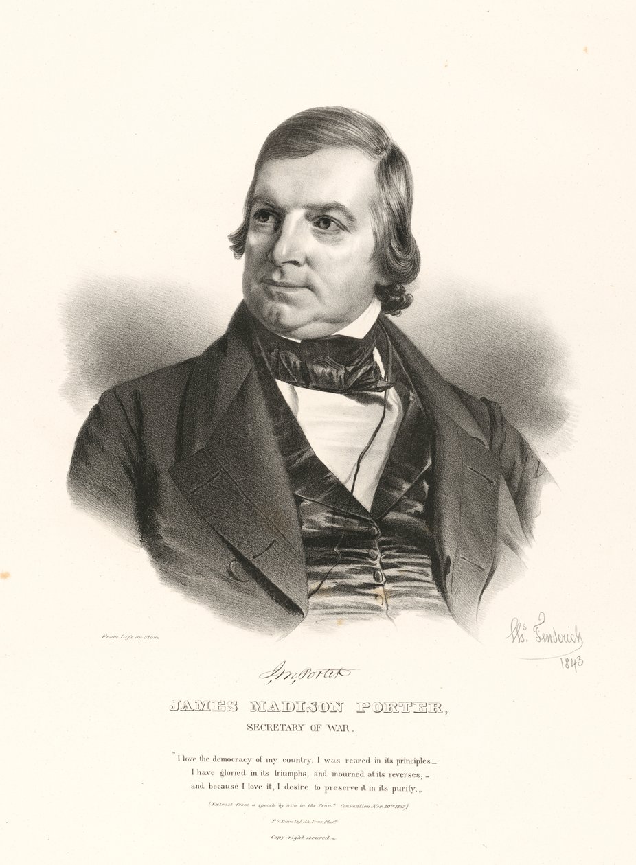 James Madison Porter alkotó: Charles Fenderich