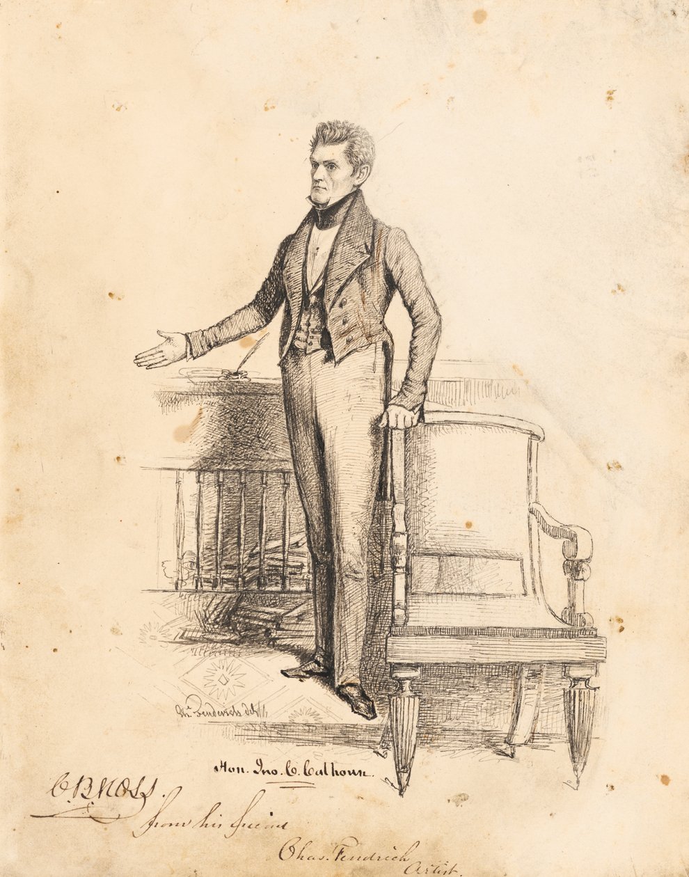 John C. Calhoun alkotó: Charles Fenderich