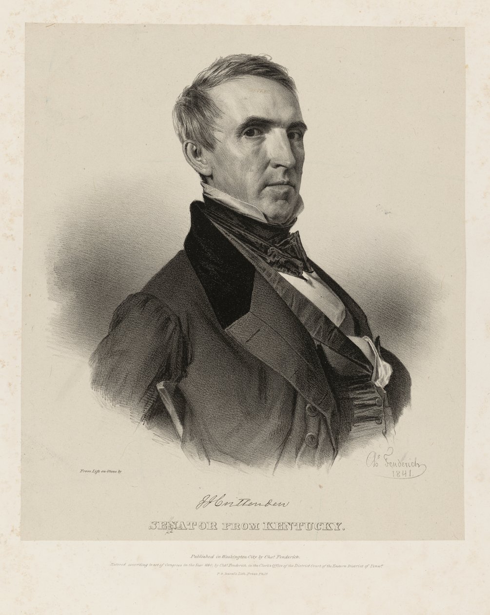 John Jordan Crittenden alkotó: Charles Fenderich