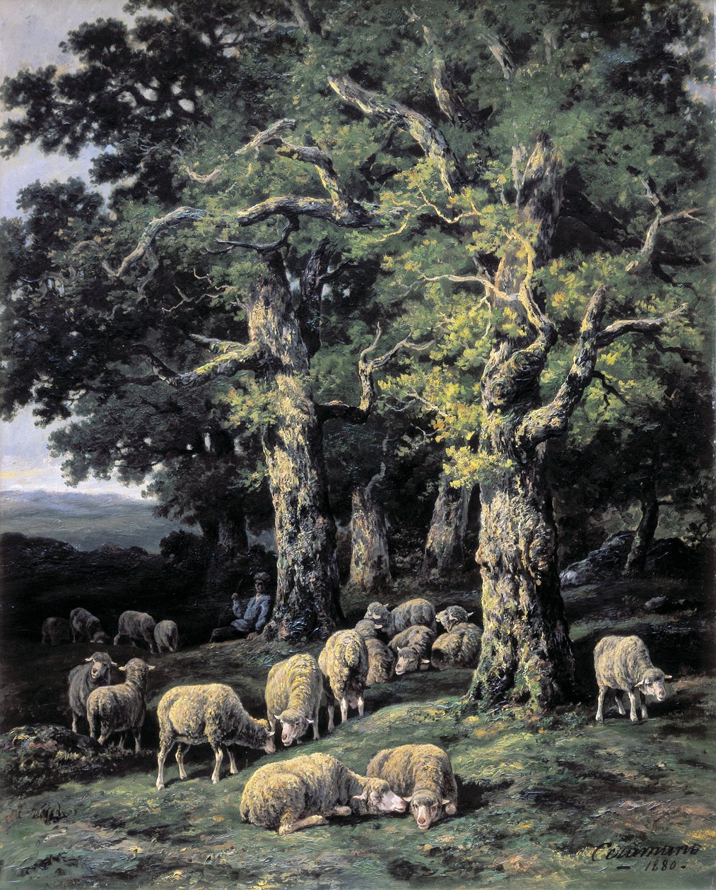 Birkák az erdőben alkotó: Charles Ferdinand Ceramano