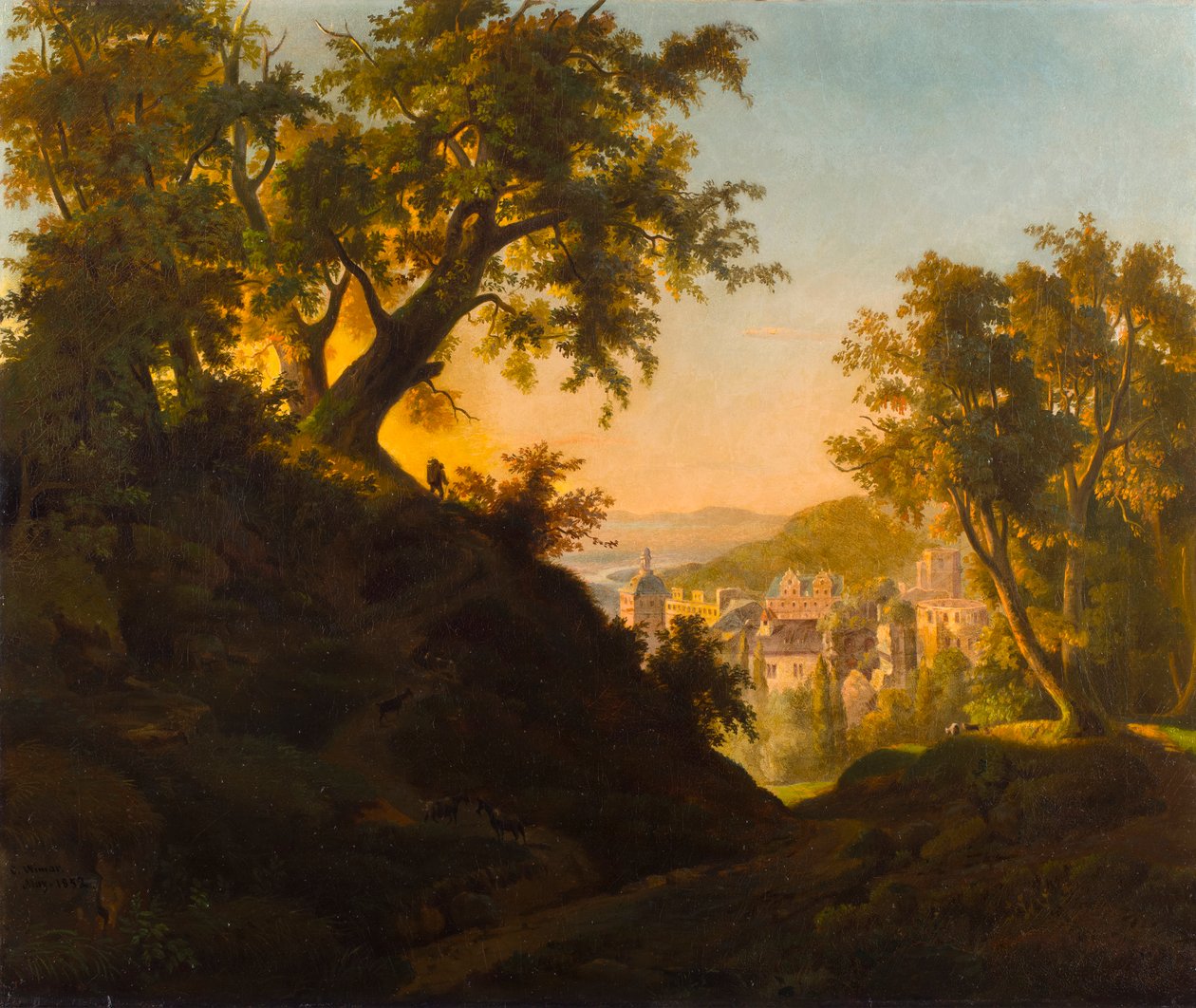 A heidelbergi kastély alkotó: Charles Ferdinand Wimar