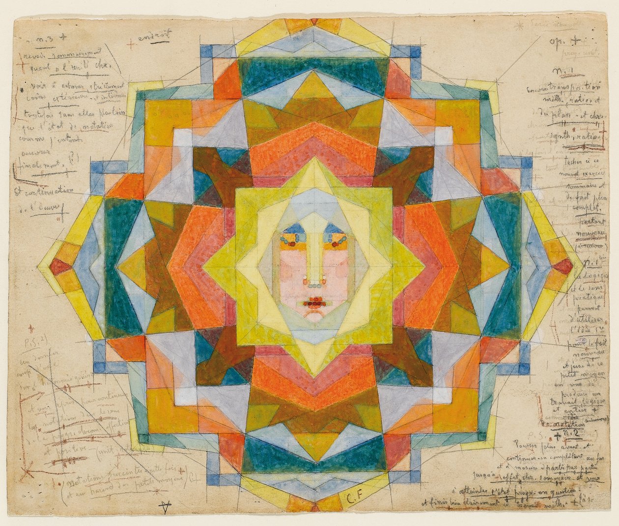 Jelölések Chromatiques, 1900 után alkotó: Charles Filiger