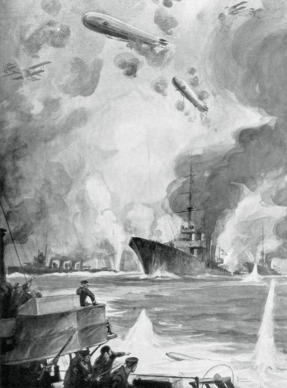 Cuxhaven Raid, 1914. december 25., 1926. alkotó: Charles Fouqueray