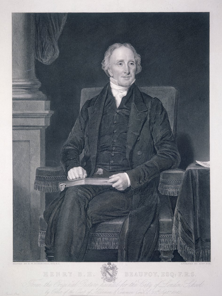 "Henry Benjamin Hanbury Beaufoy", 1848 alkotó: Charles Fox