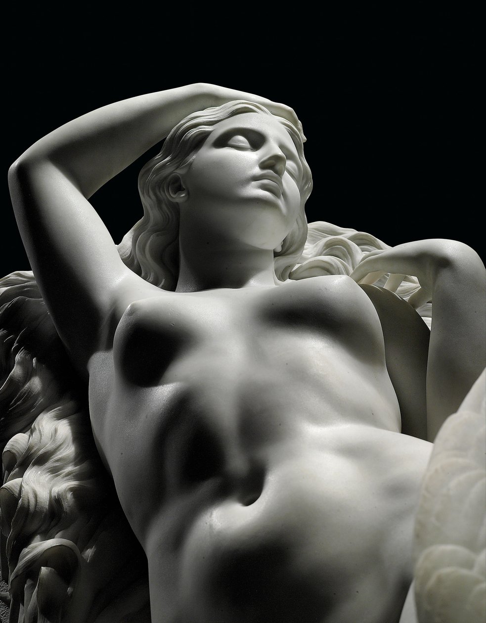 Rhodopis életnagyságú figurája a lábazaton, 1862 alkotó: Charles Francis Fuller