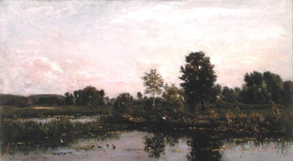 Egy kanyar az Oise folyóban alkotó: Charles Francois Daubigny