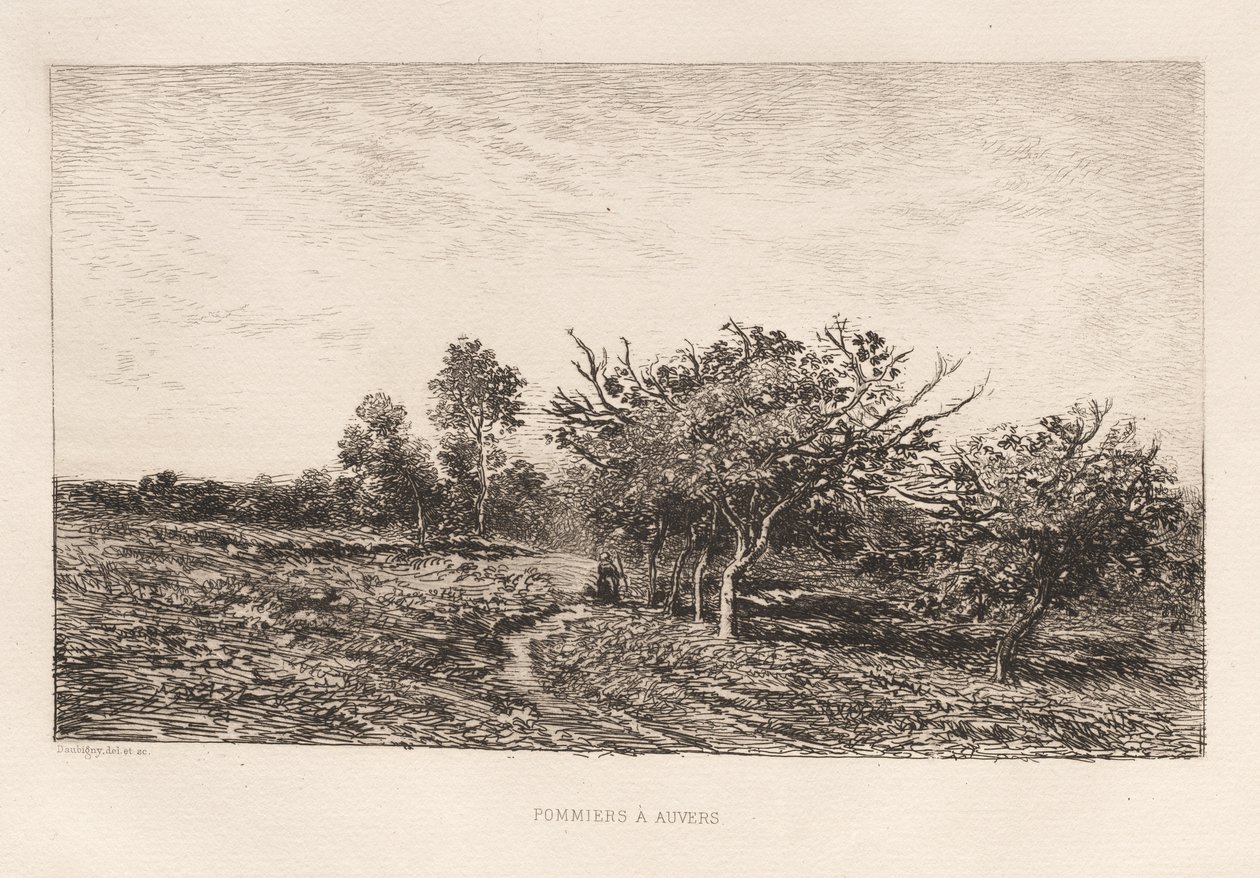 Almafák Auversben alkotó: Charles Francois Daubigny