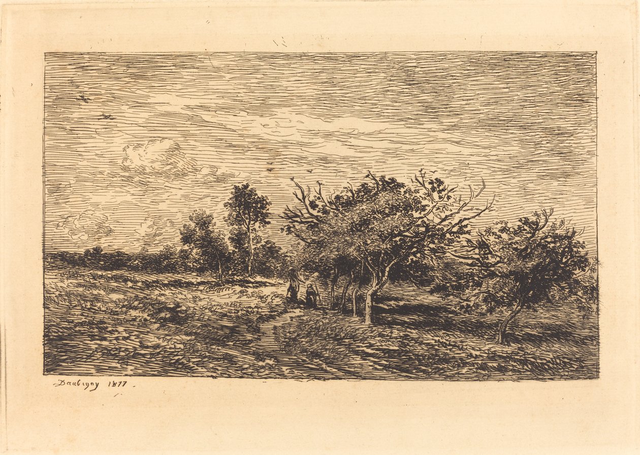 Almafák Auversben alkotó: Charles Francois Daubigny
