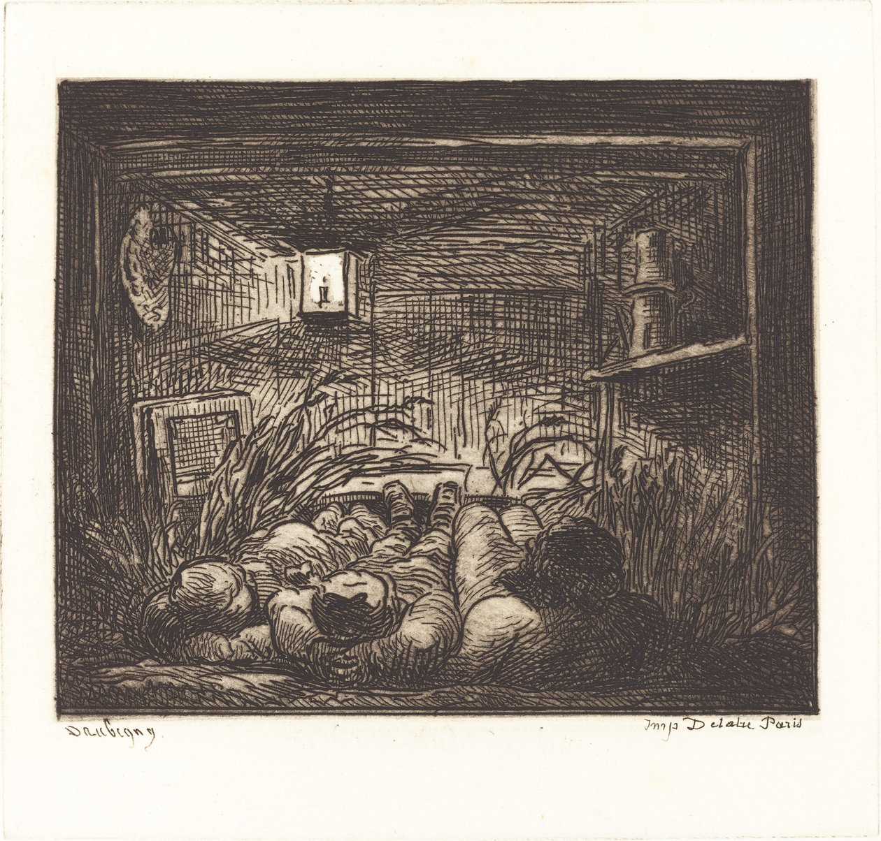 Aludj a Bottin fedélzetén alkotó: Charles Francois Daubigny