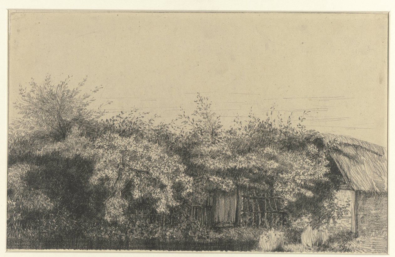 Benőtt parasztház, Normandia alkotó: Charles Francois Daubigny