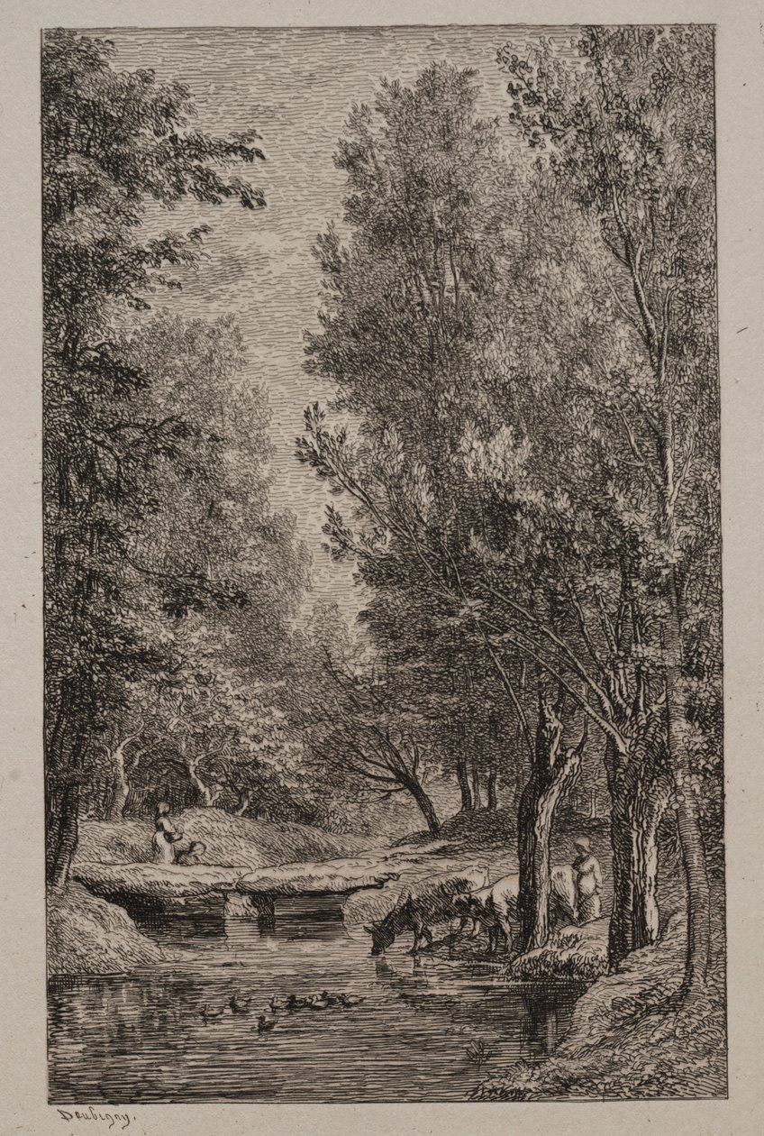 Brook a Val Mondoisban, kb. 1862. alkotó: Charles Francois Daubigny