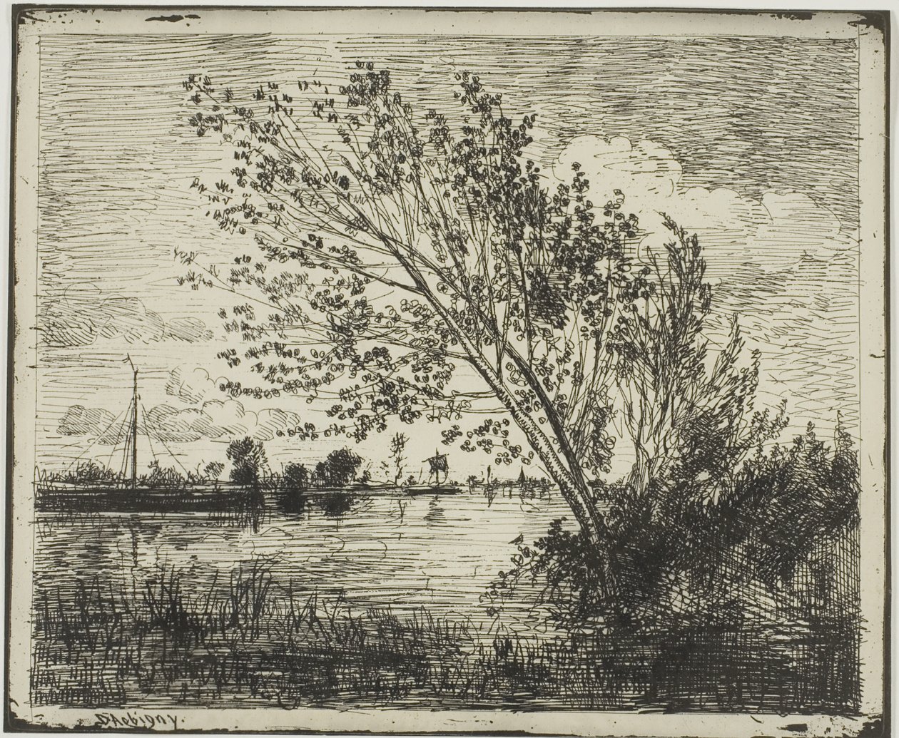 Égerfák csomója alkotó: Charles Francois Daubigny