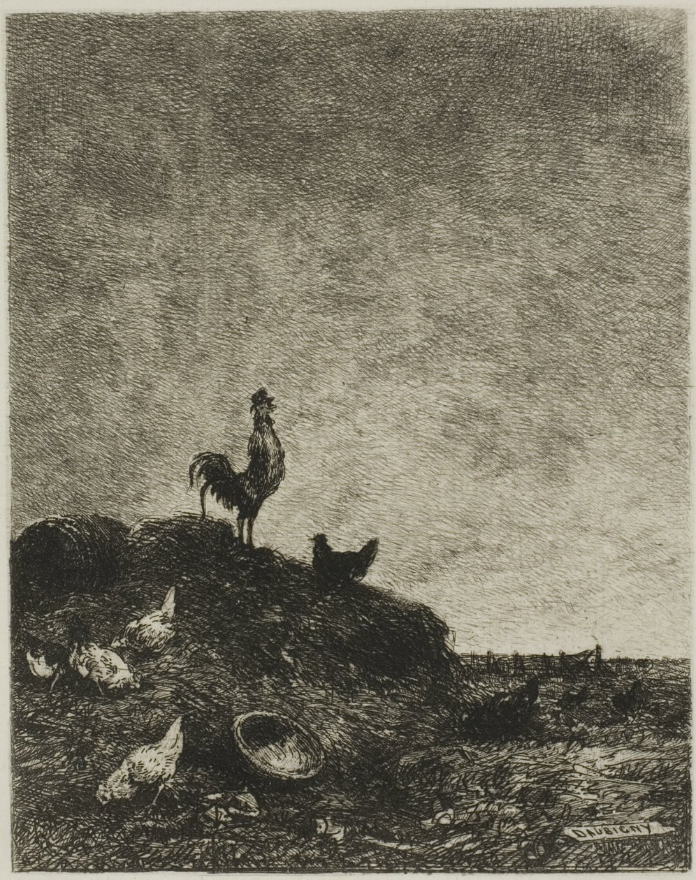 Hajnal (A kakas varjúja) alkotó: Charles Francois Daubigny