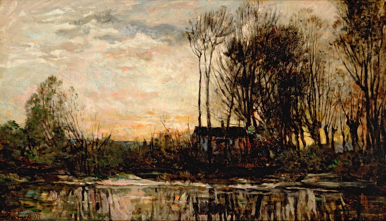 Este Bas Meudonban, 1874 alkotó: Charles Francois Daubigny