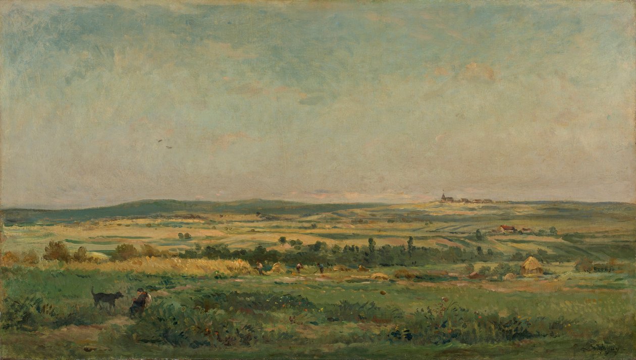 gabona betakarítás alkotó: Charles Francois Daubigny