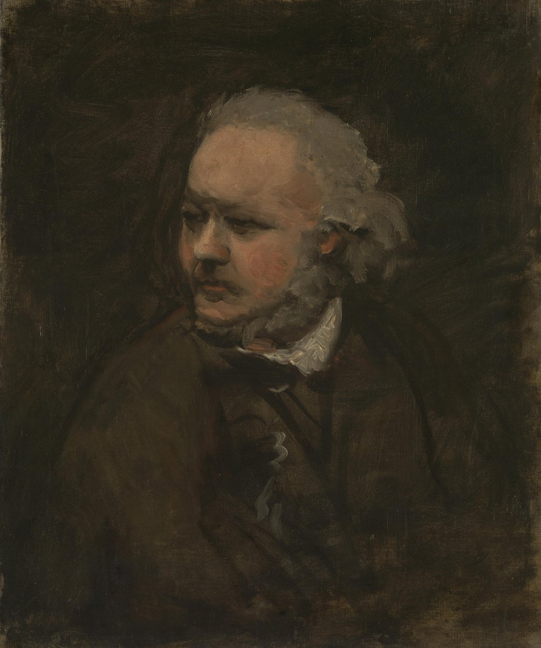 Honore Daumier, 1867-76 körül (olaj, vászon) alkotó: Charles Francois Daubigny