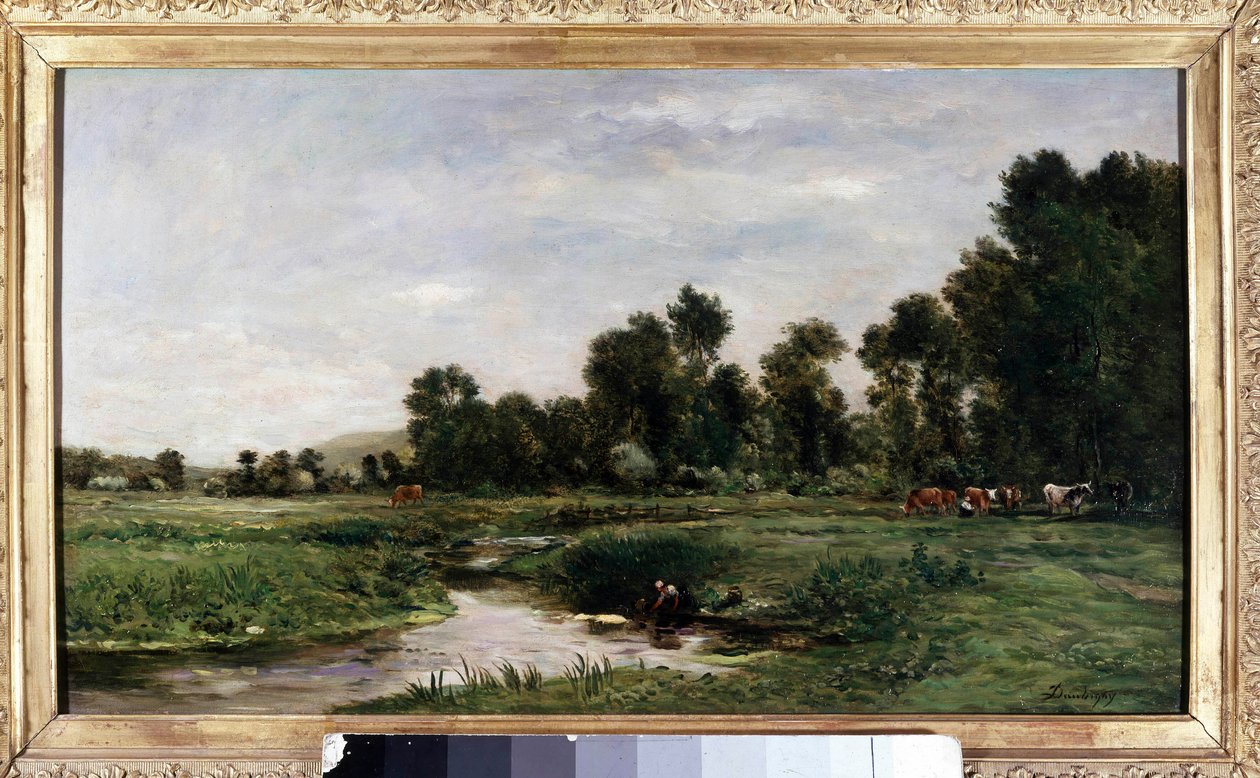 Charles Francois Daubigny Arques Valley festménye alkotó: Charles Francois Daubigny