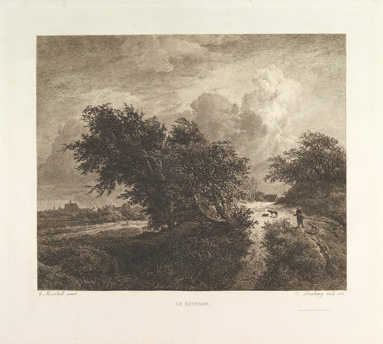 A bokor, 1855. alkotó: Charles Francois Daubigny