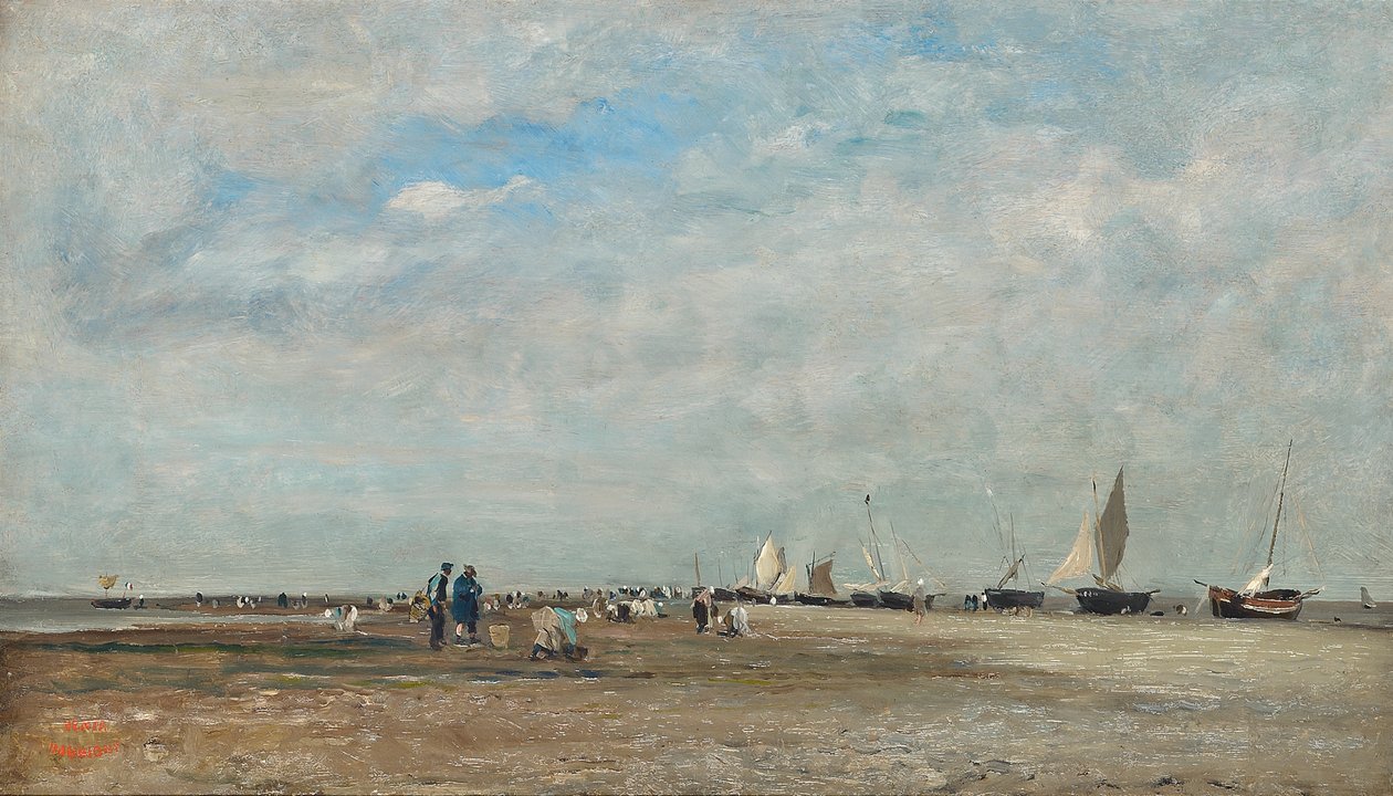 A kagylógyűjtők, Trouville alkotó: Charles Francois Daubigny