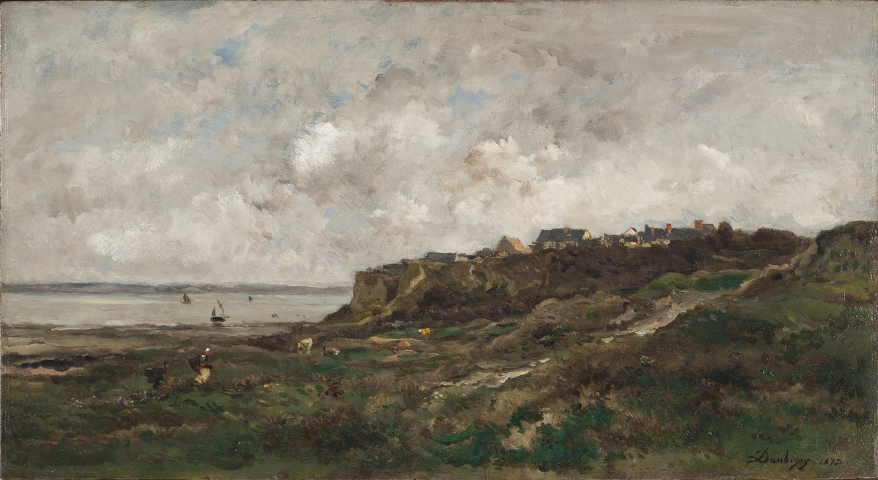 Apály Villerville-ben, Franciaországban alkotó: Charles Francois Daubigny