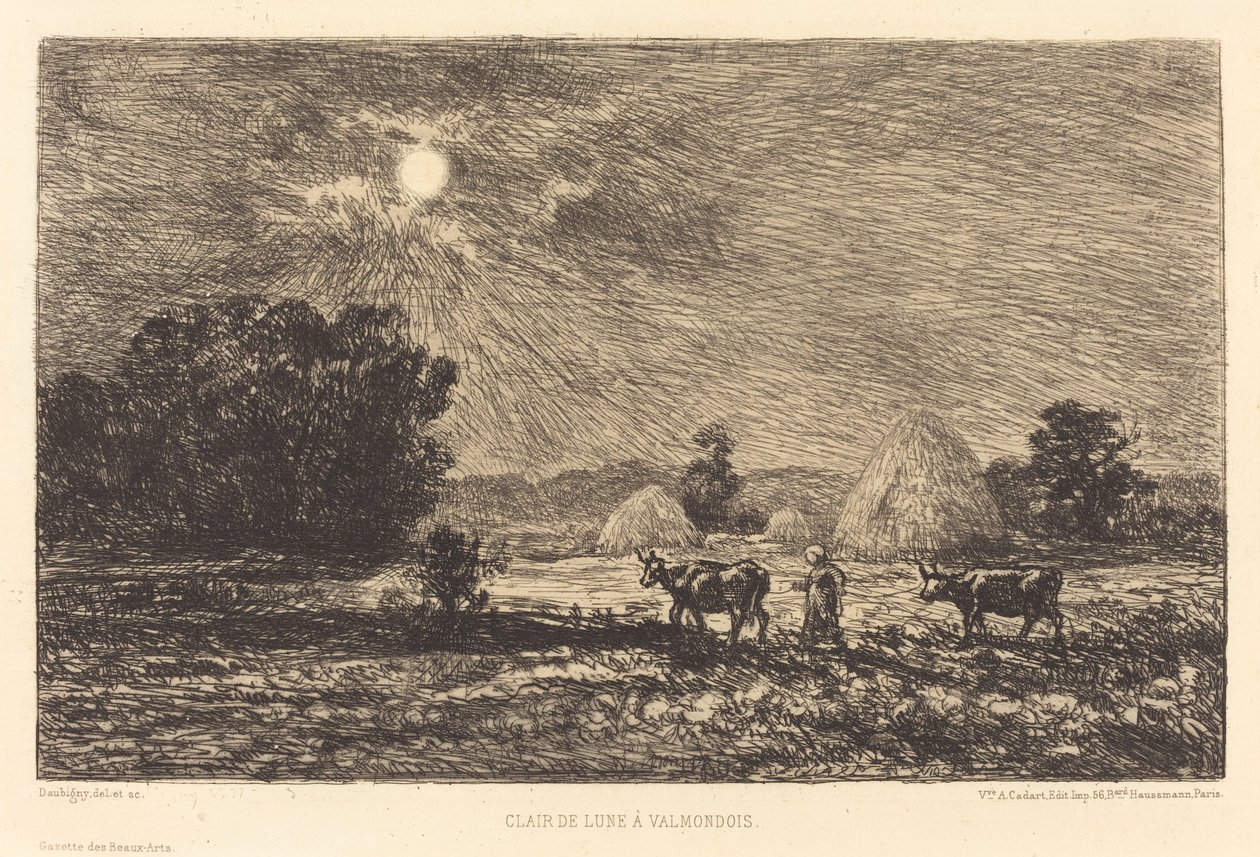 Holdfény Valmondoisban alkotó: Charles Francois Daubigny