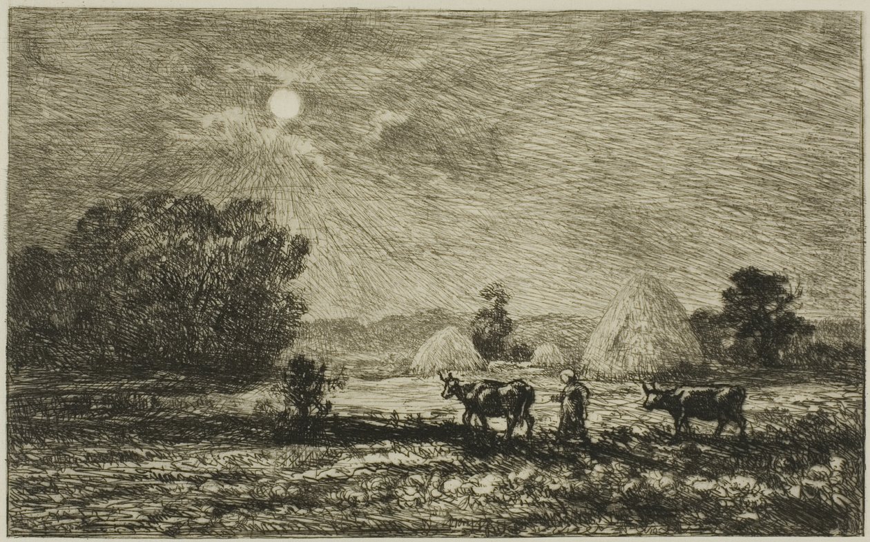 Holdfény Valmondoisban alkotó: Charles Francois Daubigny