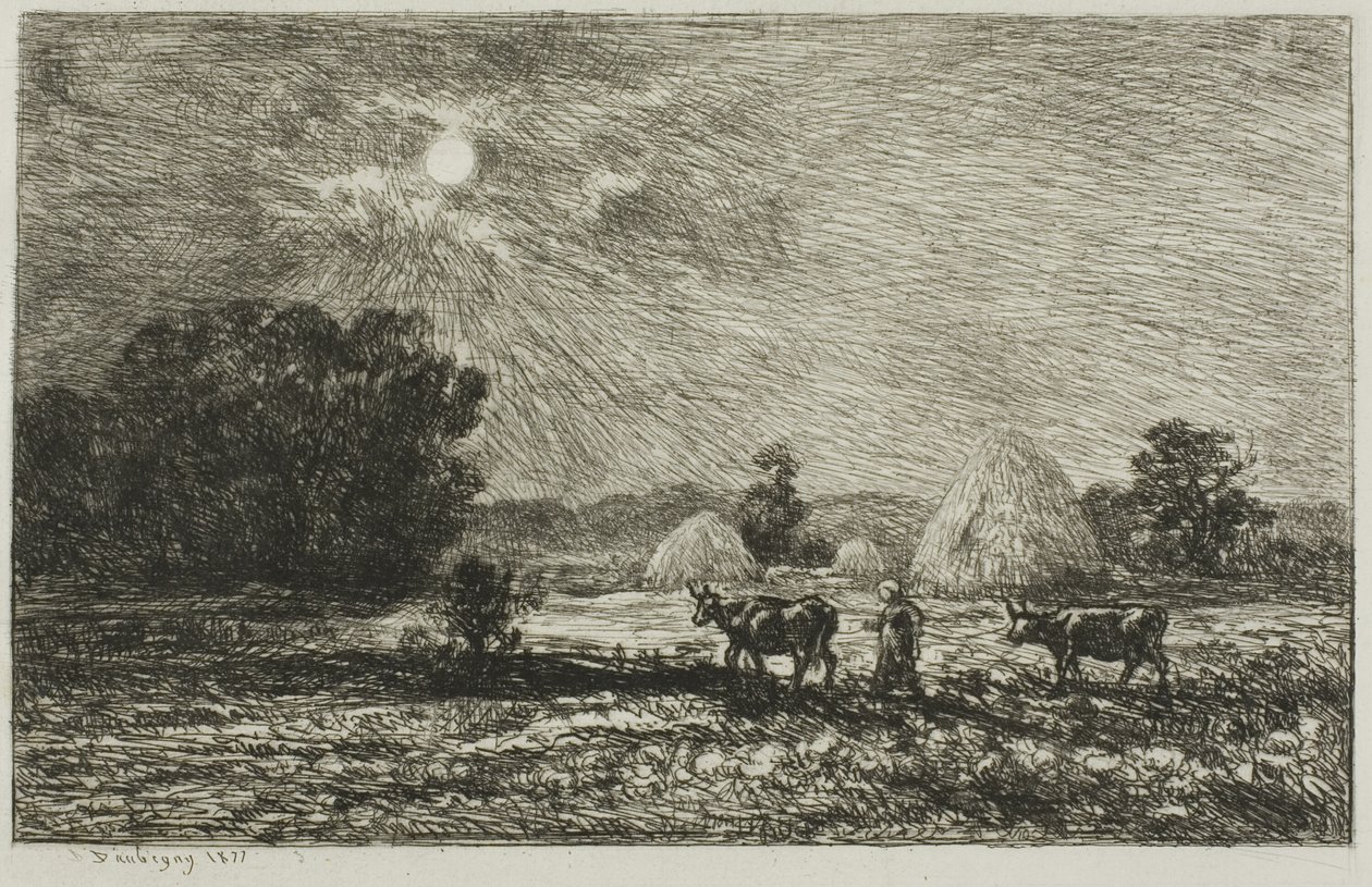 Holdfény Valmondoisban alkotó: Charles Francois Daubigny