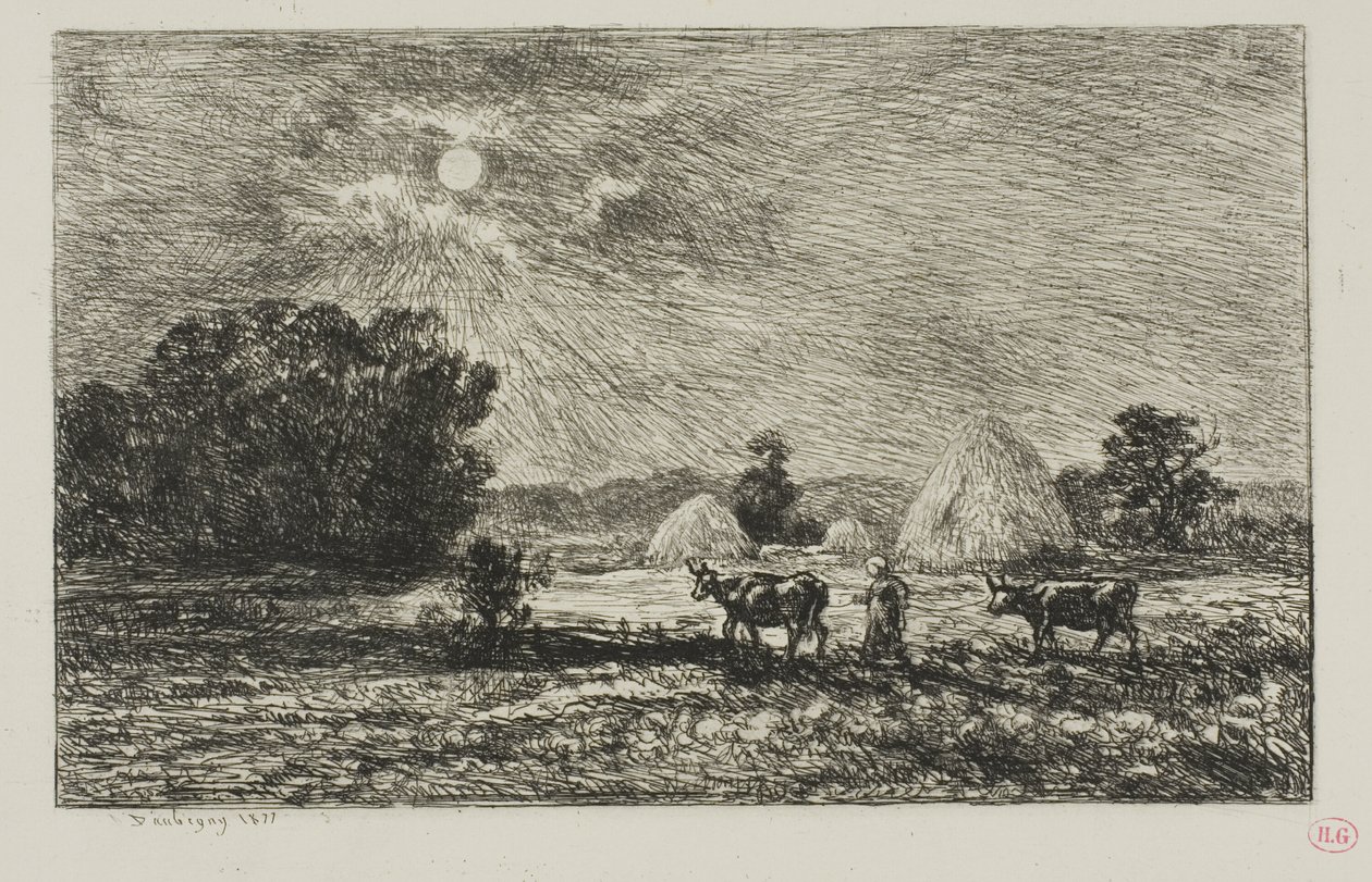 Holdfény Valmondoisban alkotó: Charles Francois Daubigny