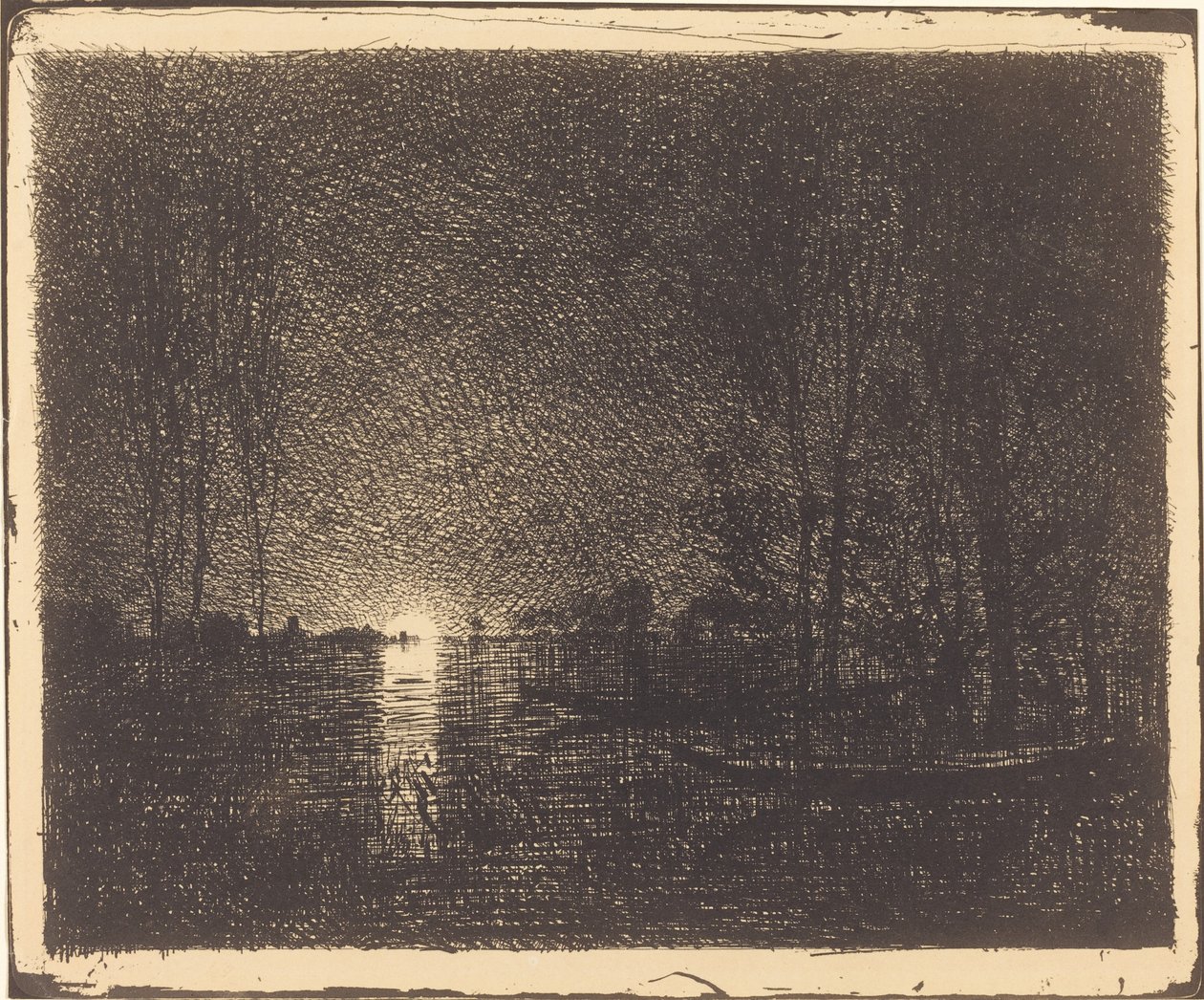 Holdfényes Táj alkotó: Charles Francois Daubigny