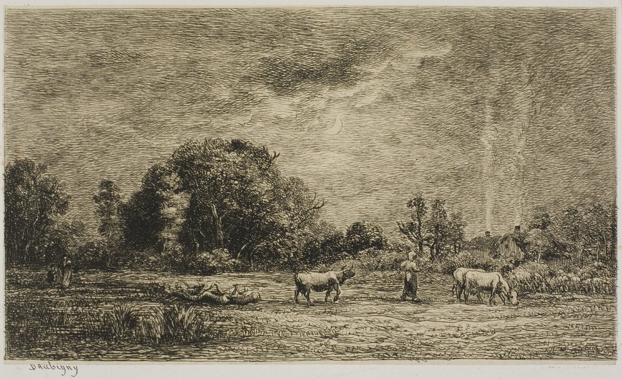Holdkelte alkotó: Charles Francois Daubigny