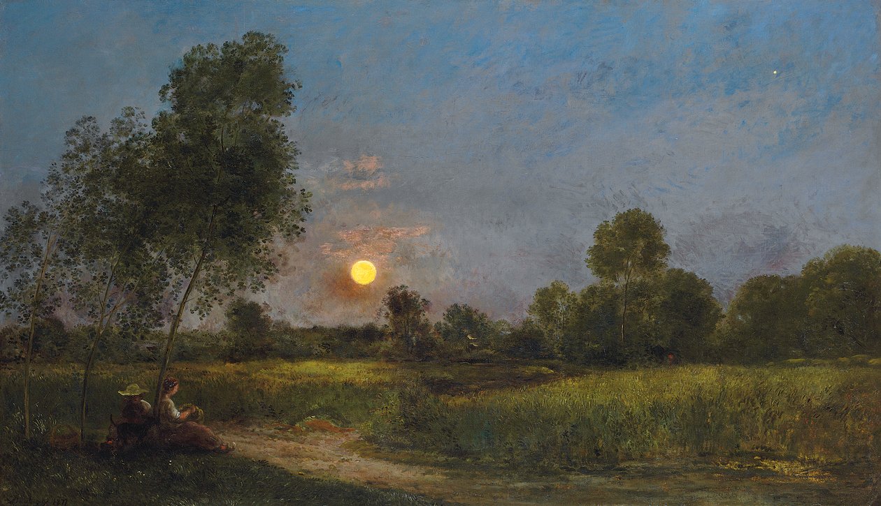 Holdfelkelte, 1878 alkotó: Charles Francois Daubigny