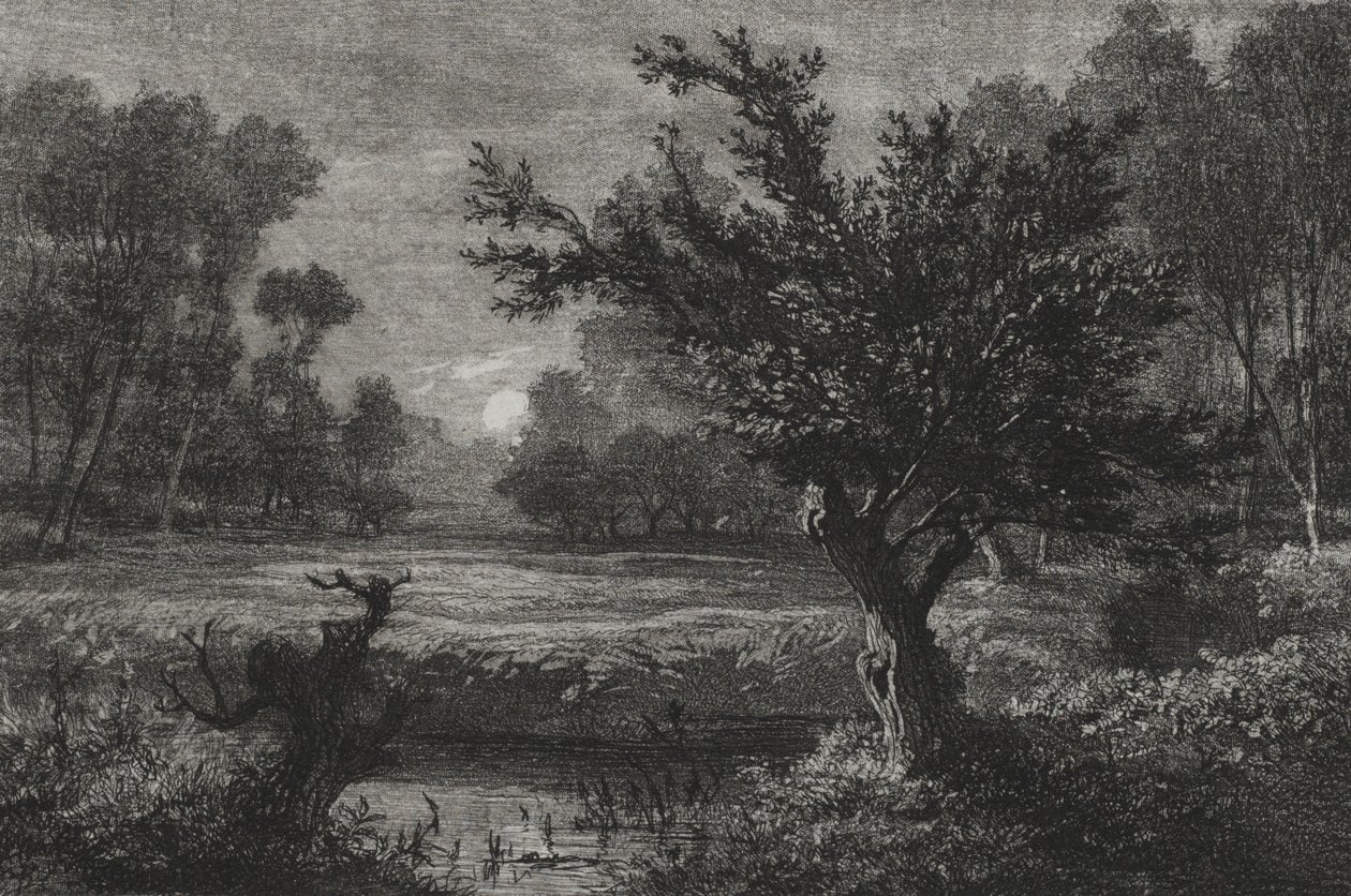 Holdkelte az Andilly-völgyben alkotó: Charles Francois Daubigny