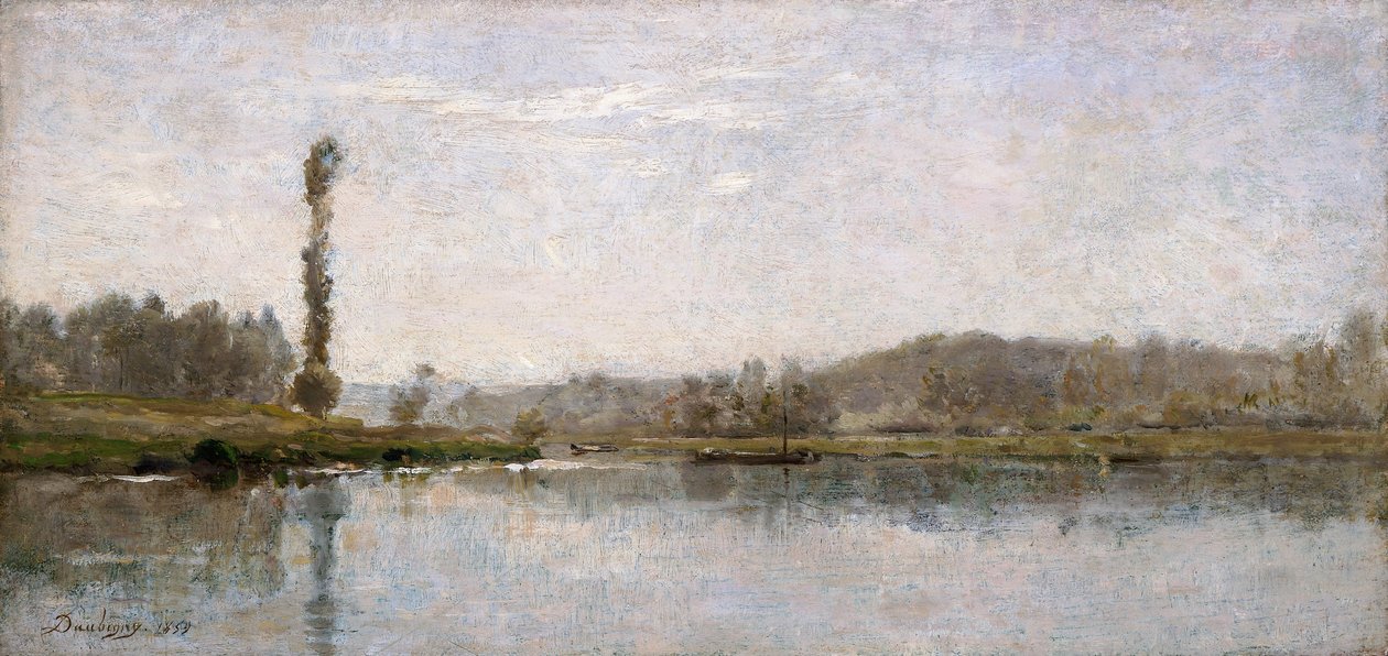 „Morning on the Oise, Auvers”, 1837-1878 alkotó: Charles Francois Daubigny