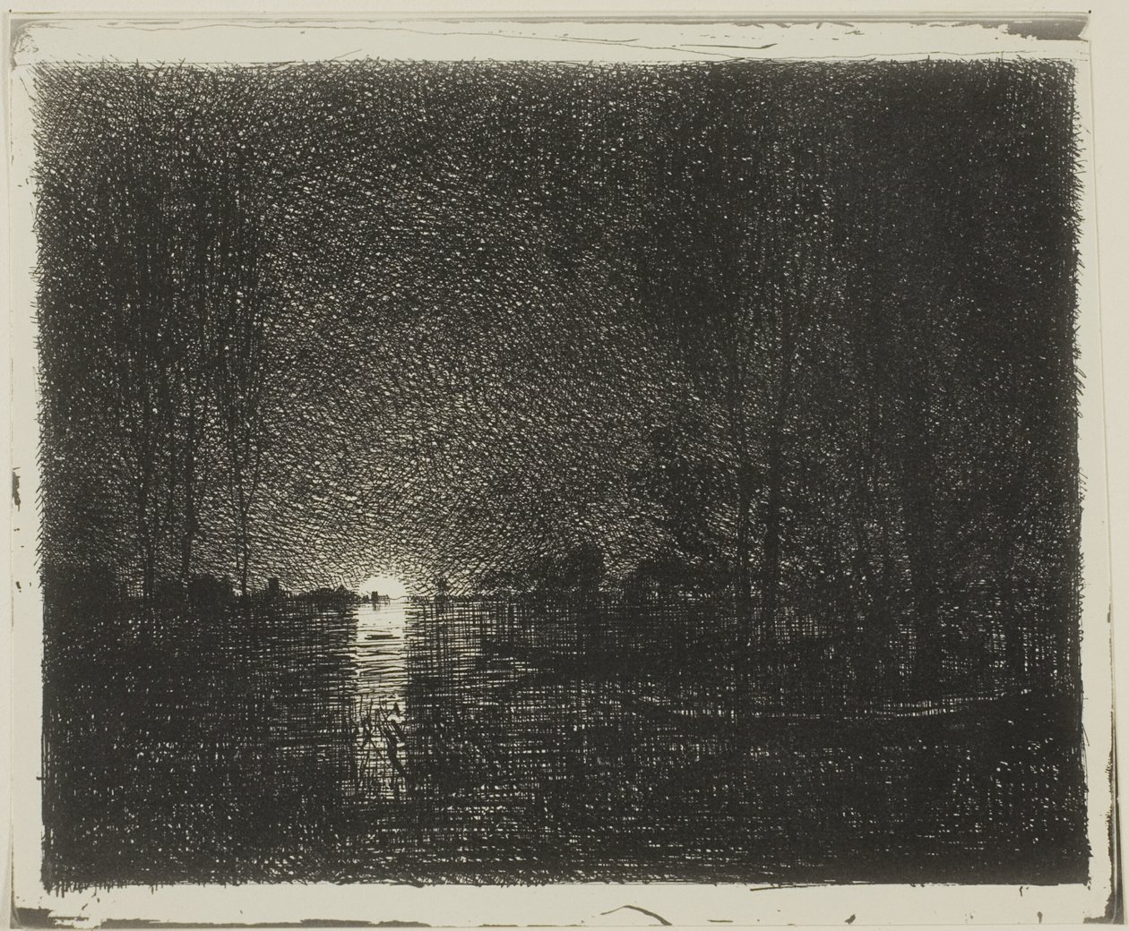 Éjszakai hatás alkotó: Charles Francois Daubigny