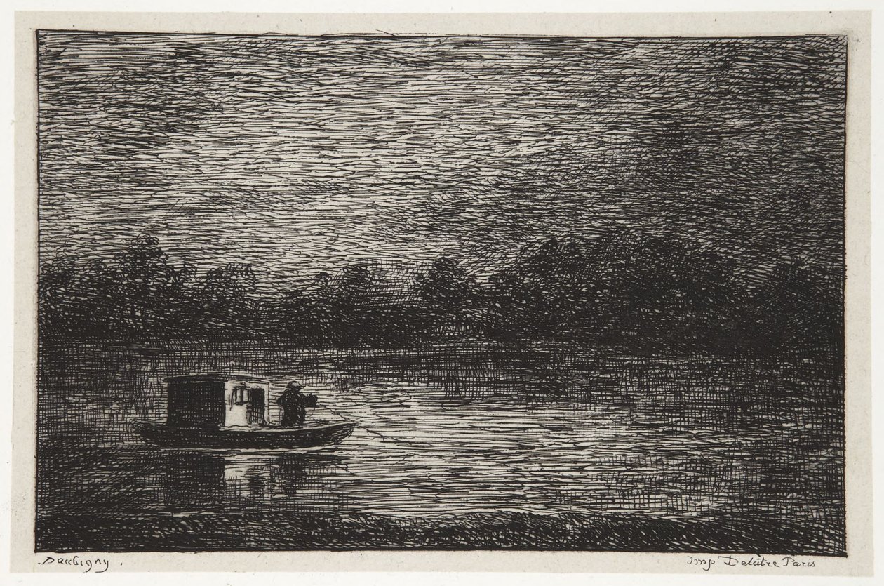Éjszakai utazás alkotó: Charles Francois Daubigny