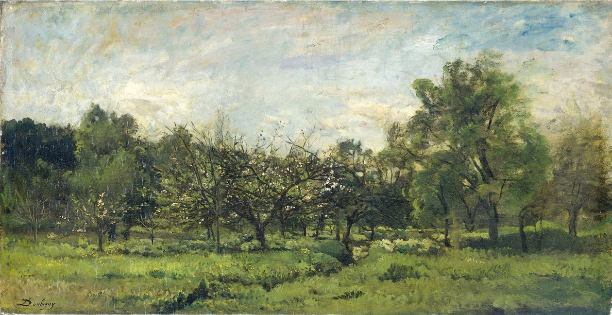 Gyümölcsöskert alkotó: Charles Francois Daubigny