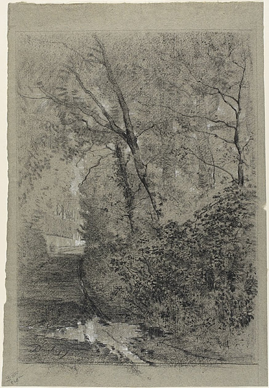 Út az erdőben alkotó: Charles Francois Daubigny