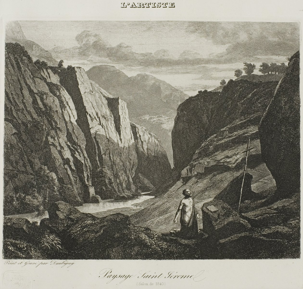 Szent Jeromos alkotó: Charles Francois Daubigny