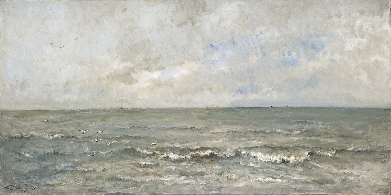 Tengeri tájkép alkotó: Charles Francois Daubigny