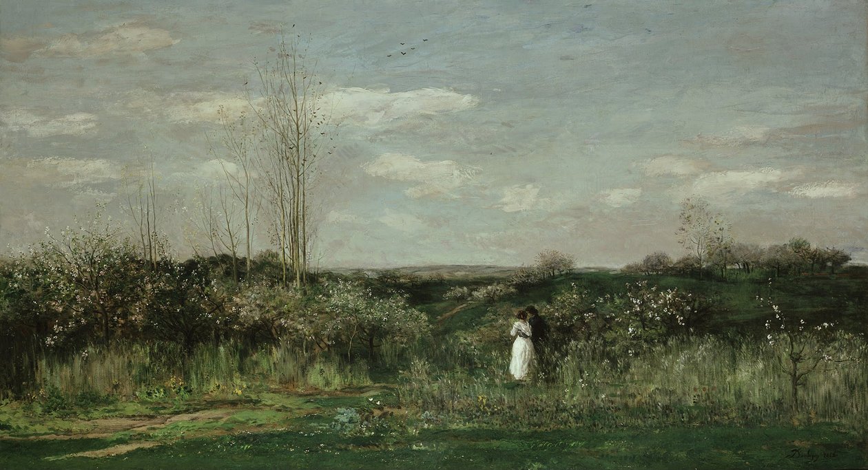 Tavaszi táj, 1862 alkotó: Charles Francois Daubigny