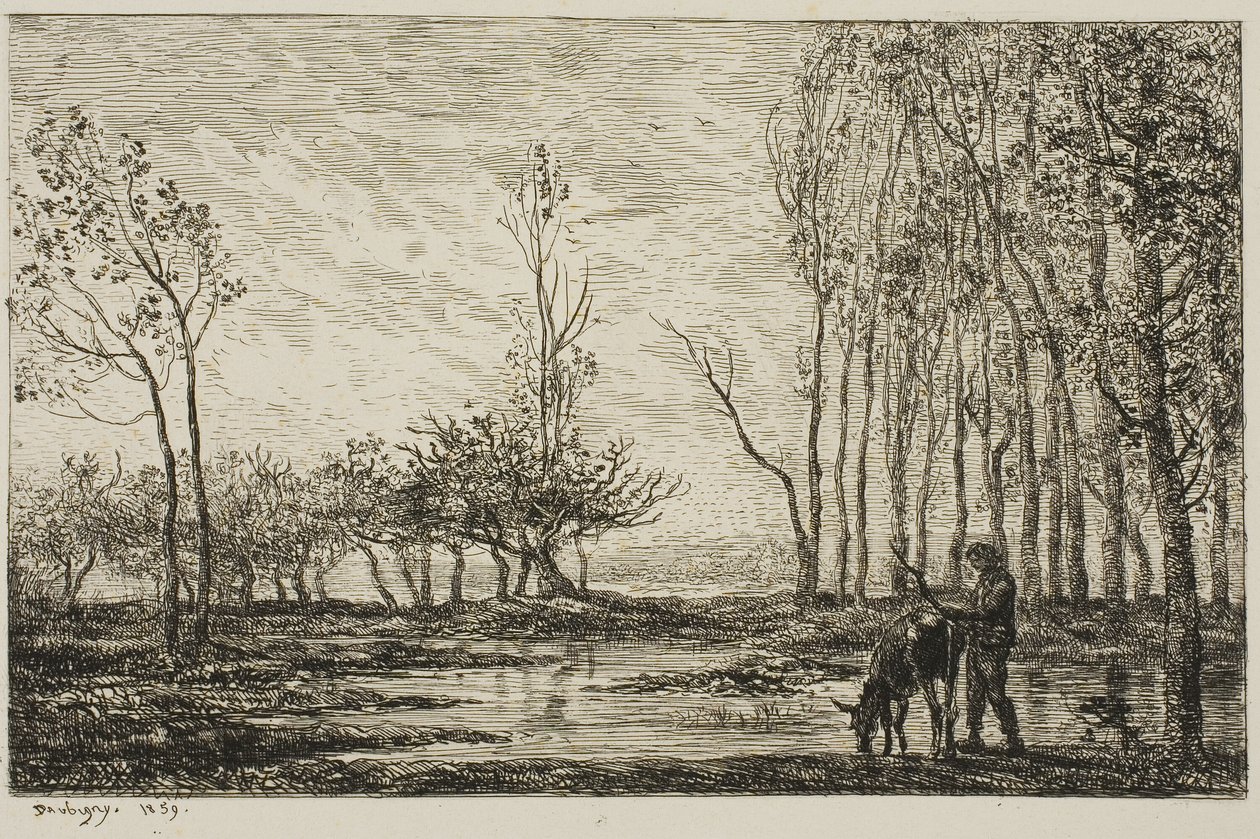 Napnyugta alkotó: Charles Francois Daubigny