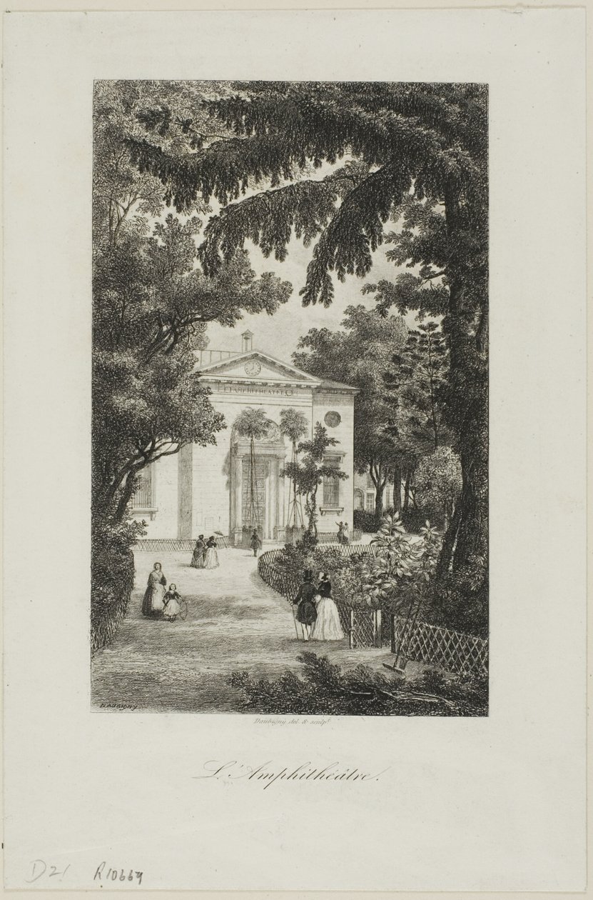 A Jardin des Plantes amfiteátruma alkotó: Charles Francois Daubigny