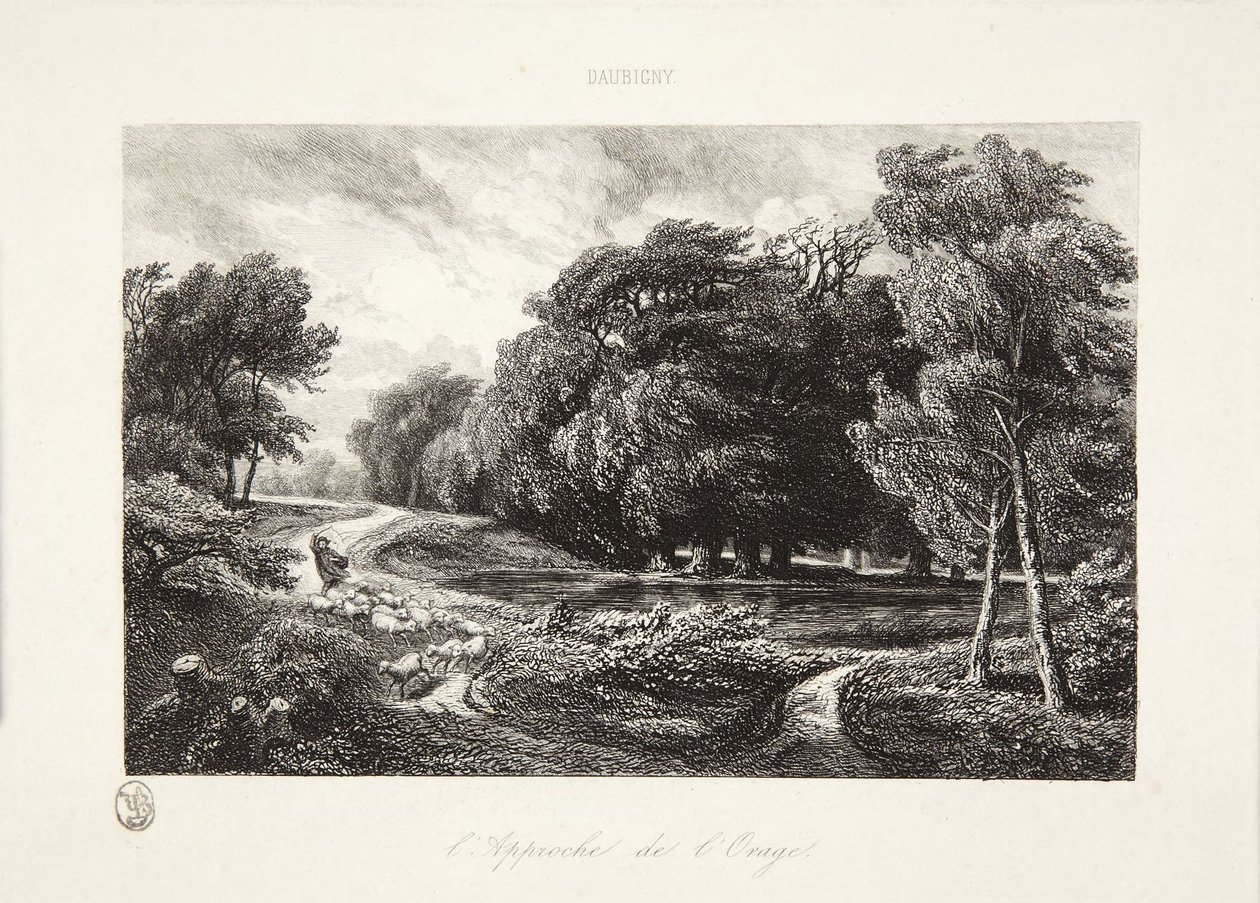 A közeledő vihar alkotó: Charles Francois Daubigny
