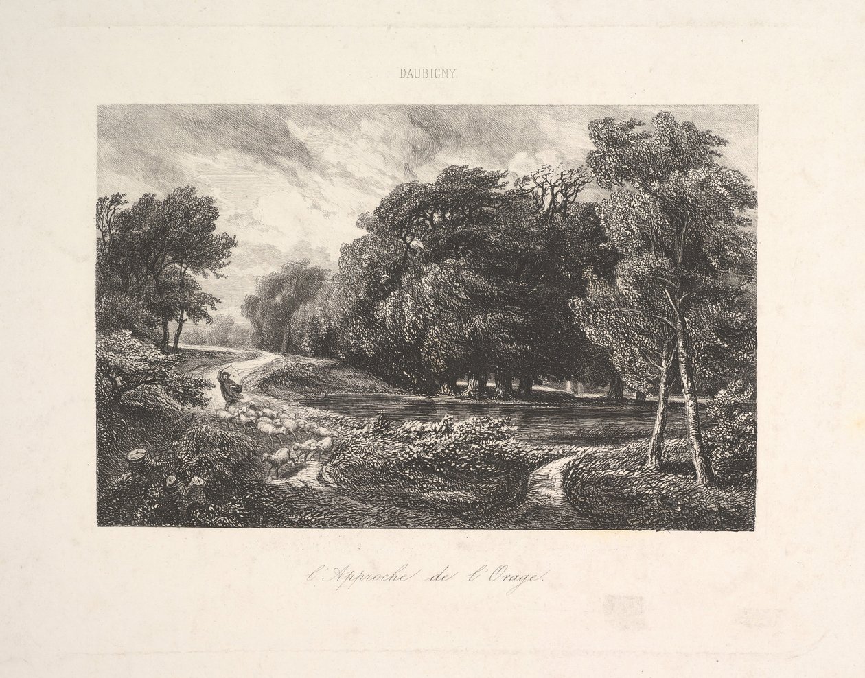 A közeledő vihar, 1844. alkotó: Charles Francois Daubigny